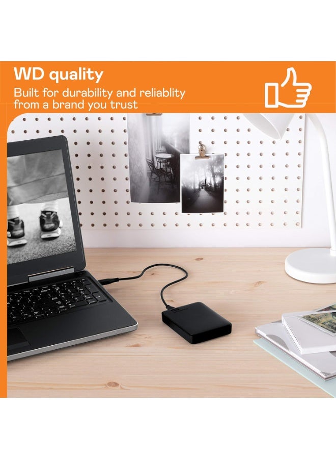 Western Digital WD 2TB Elements Portable External Hard Drive - USB 3.0 - WDBU6Y0020BBK-WESN - Image 3